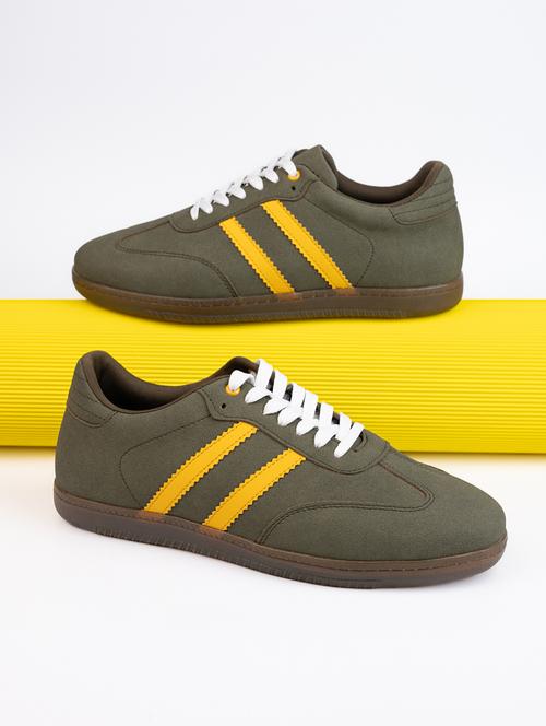 men olive lace up sneaker - 21919912 - Very Small Image - 1