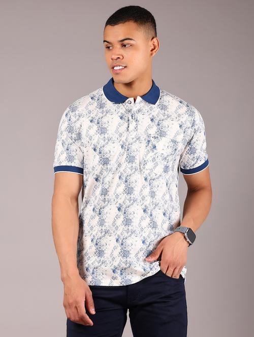 men printed short sleeve regular fit polo t-shirt - 21921096 - Very Small Image - 1