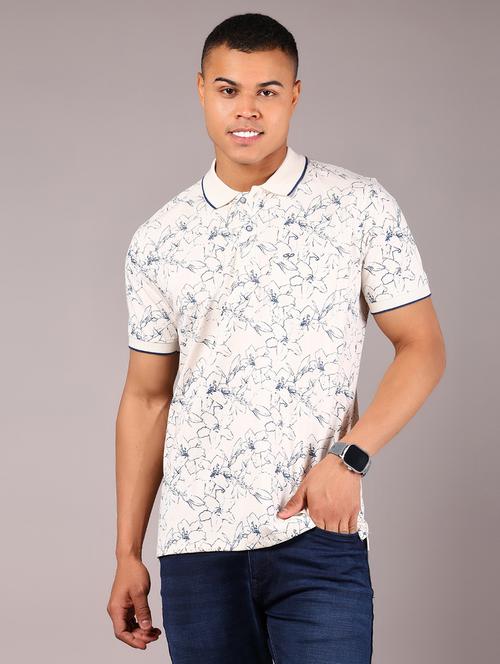 men printed short sleeve regular fit polo t-shirt - 21921097 - Very Small Image - 1