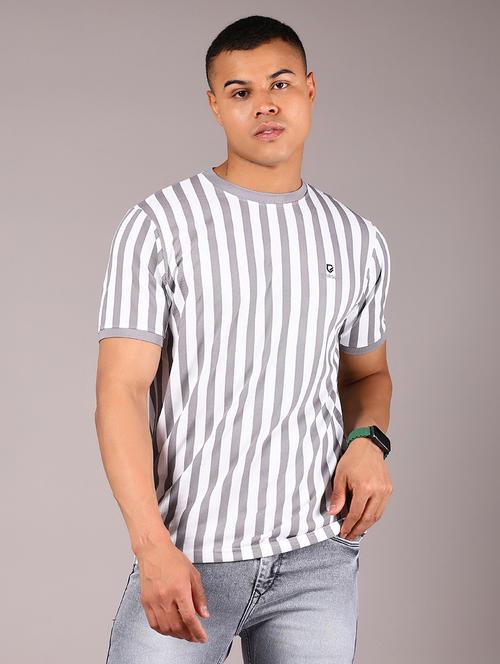 men striped short sleeve slim fit t-shirt - 21921109 - Very Small Image - 1