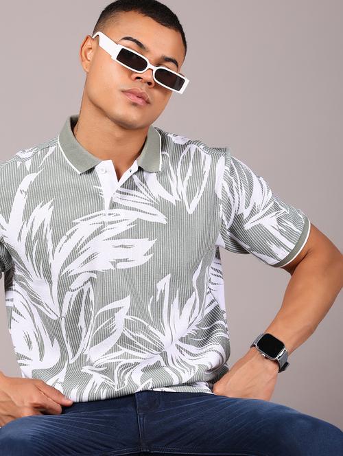 men printed short sleeves regular fit polo t-shirt - 21921137 - Very Small Image - 1