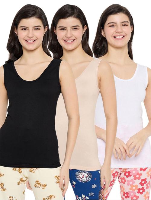 women pack of 3 solid camisole - 21922668 - Very Small Image - 1