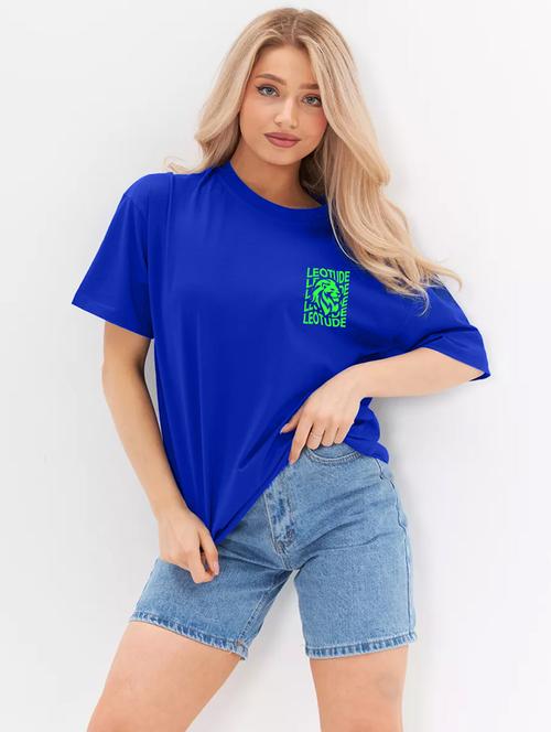 women printed short sleeves oversized t-shirt - 21922723 - Very Small Image - 1