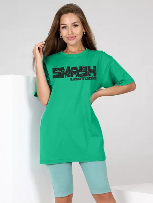 women printed short sleeves oversized t-shirt - 21922730 - Very Small Image - 1