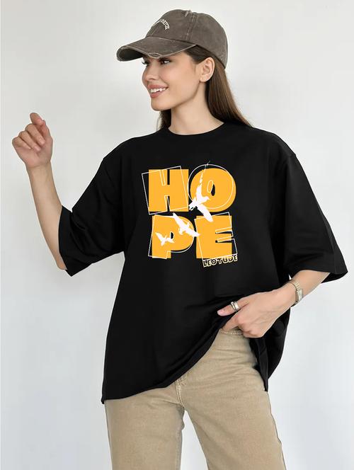 women printed short sleeves oversized t-shirt - 21922740 - Very Small Image - 1