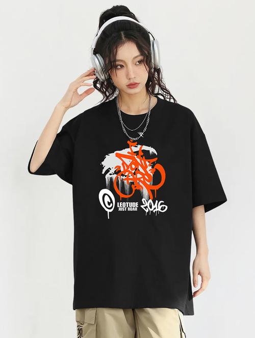 women printed short sleeves oversized t-shirt - 21922741 - Very Small Image - 1