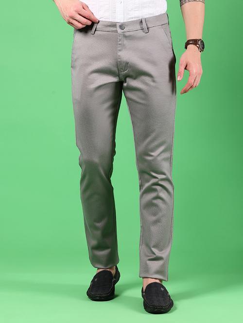 men solid mid rise regular fit chinos  - 21922878 - Very Small Image - 1