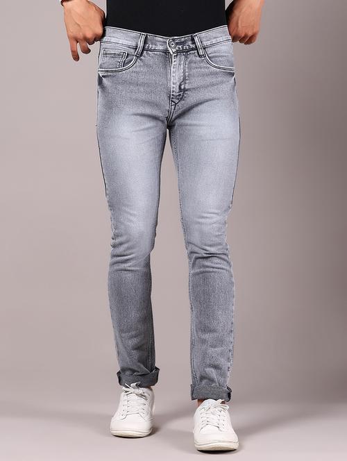 men washed mid rise skinny fit jean - 21923345 - Very Small Image - 1