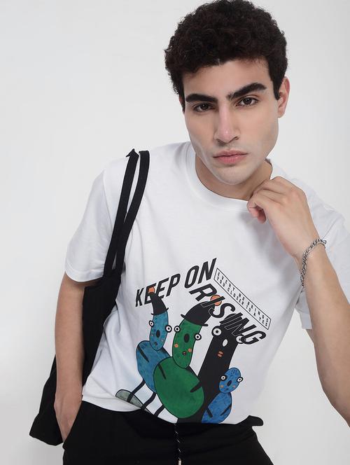 men printed short sleeves loose fit t-shirt - 21923922 - Very Small Image - 1