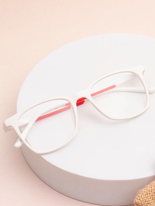 ted smith white wayfarer tr90 frames for unisex - 21924333 - Very Small Image - 1