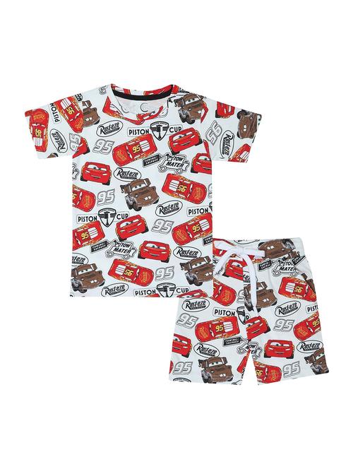 boys printed short sleeves co-ord set - 21924836 - Very Small Image - 1