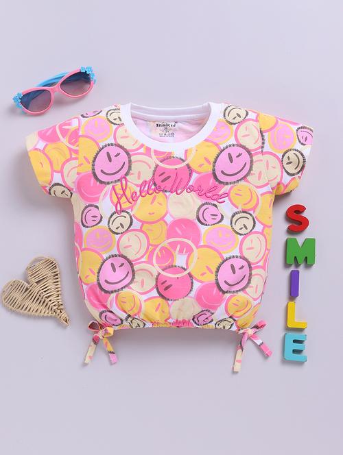 girls printed short sleeves top - 21925022 - Very Small Image - 1