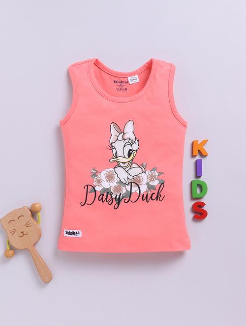 girls printed round neck sleeveless top - 21925060 - Very Small Image - 1