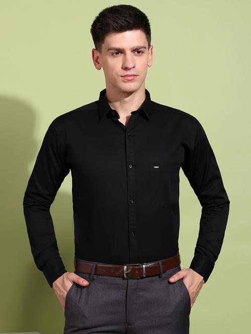 men solid long sleeve regular fit formal shirt - 21925562 - Very Small Image - 1