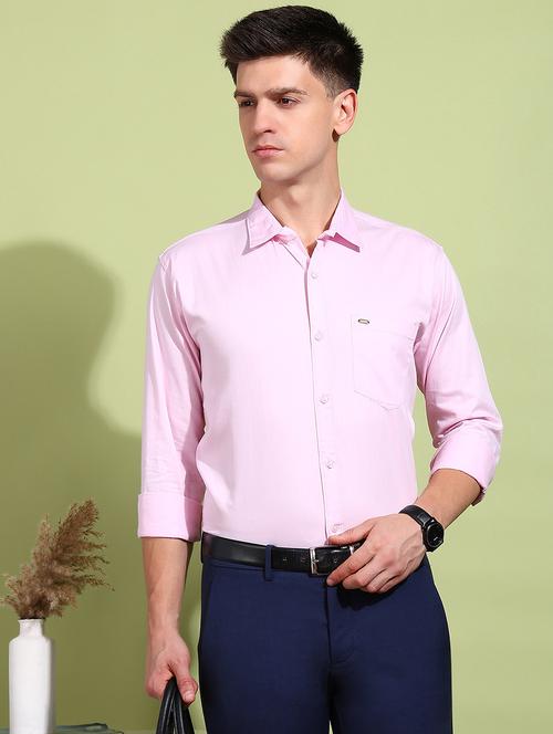 men solid long sleeve regular fit formal shirt - 21925563 - Very Small Image - 1