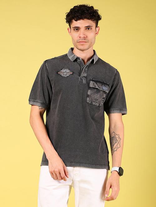 men solid short sleeve regular fit polo t-shirt - 21925998 - Very Small Image - 1