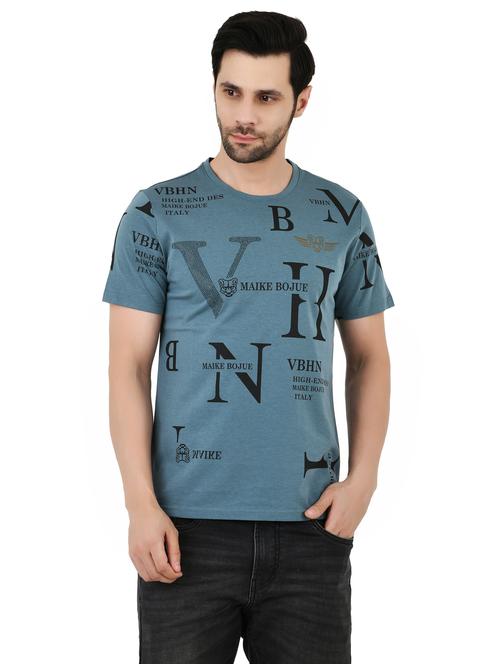 men printed short sleeves regular fit t-shirt - 21927988 - Very Small Image - 1