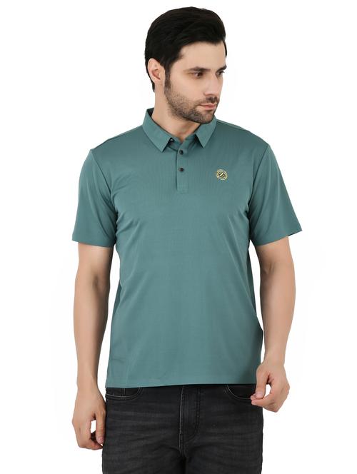 men solid short sleeves polo t-shirt - 21928002 - Very Small Image - 1
