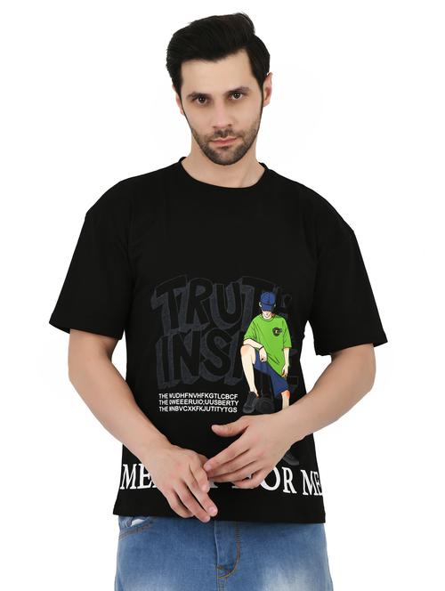 men printed short sleeves loose fit t-shirt - 21928010 - Very Small Image - 1