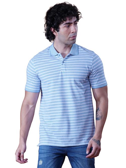 men striped short sleeves regular fit polo t-shirt - 21928077 - Very Small Image - 1