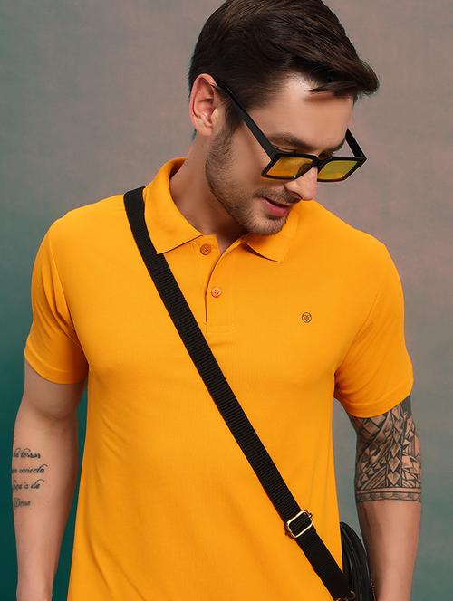 men solid short sleeve regular fit polo t-shirt - 21930283 - Very Small Image - 1