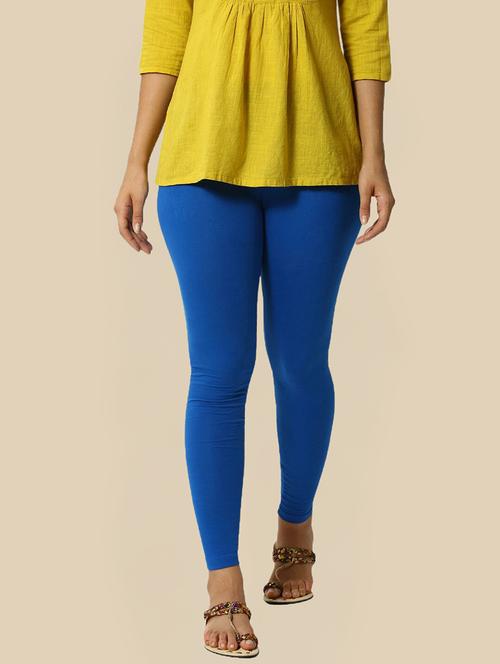 women solid mid rise ankle length leggings - 21930297 - Very Small Image - 1