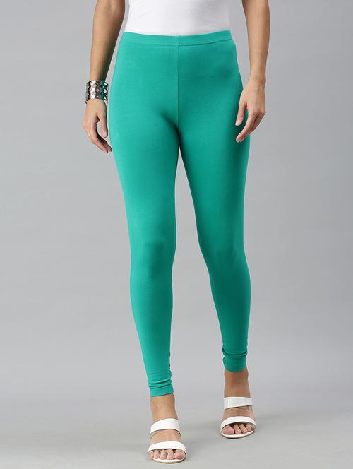 women solid mid rise ankle length legging - 21930305 - Very Small Image - 1