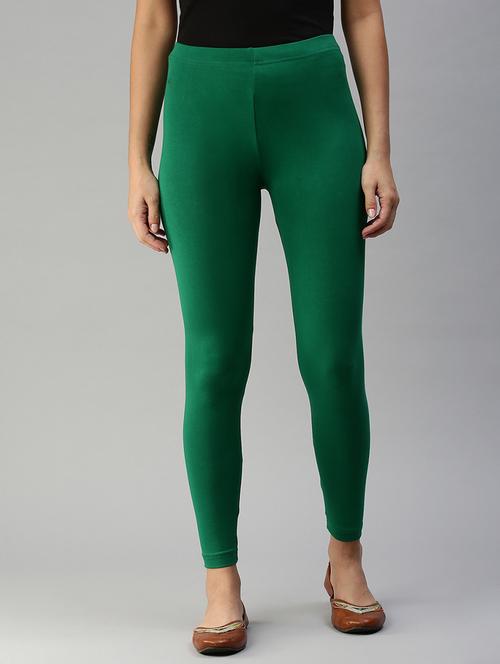 women solid mid rise ankle length legging - 21930307 - Very Small Image - 1