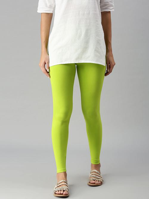 women solid mid rise ankle length legging - 21930312 - Very Small Image - 1