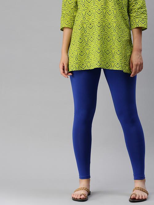 women solid mid rise ankle length legging - 21930318 - Very Small Image - 1