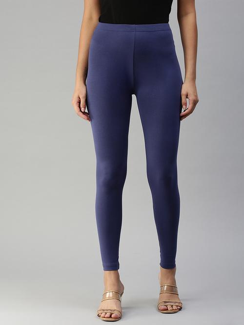 women solid mid rise ankle length legging - 21930330 - Very Small Image - 1