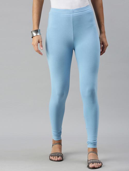 women solid mid rise full length legging - 21930352 - Very Small Image - 1