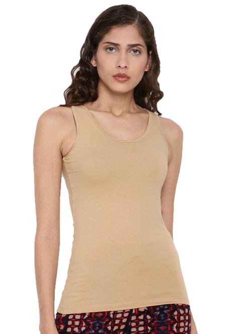 women nude solid sleeveless camisole - 21930452 - Very Small Image - 1