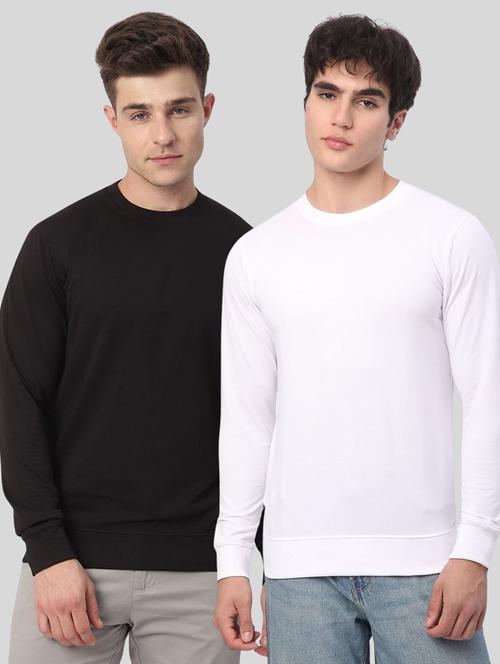 men pack of 2 solid long sleeves sweatshirt - 21930742 - Very Small Image - 1