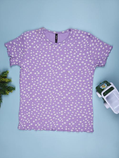 girls printed short sleeve tee - 21930815 - Very Small Image - 1