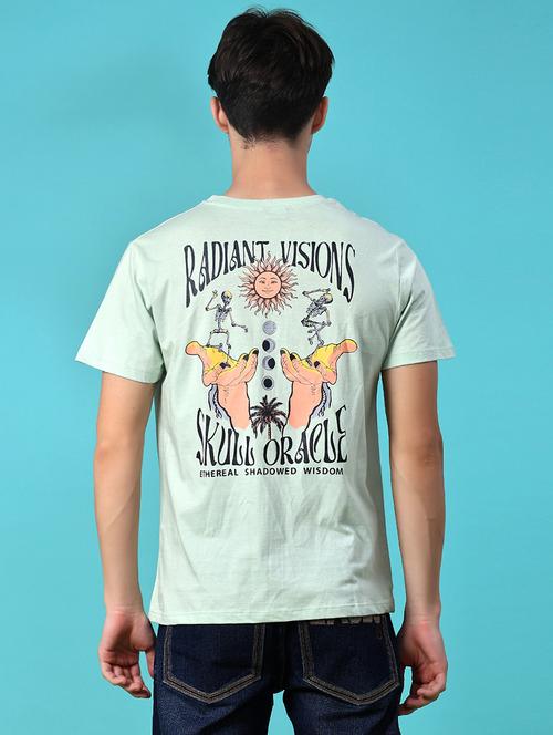 Men Printed Short Sleeve Regular Fit T-shirt - 21930892 - Very Small Image - 1