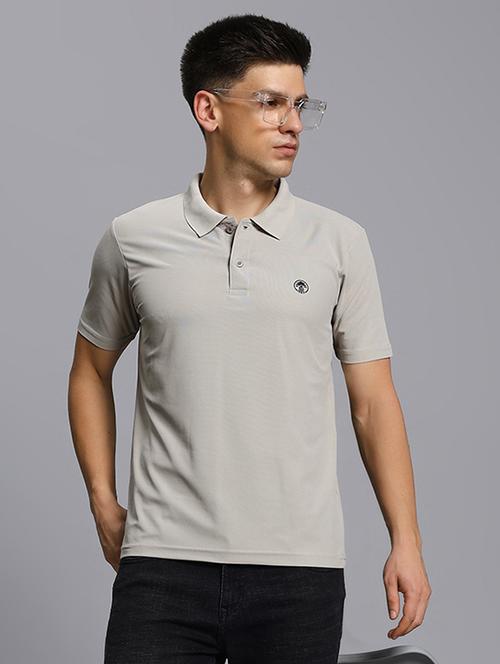 men solid short sleeve regular fit polo t-shirt - 21931023 - Very Small Image - 1