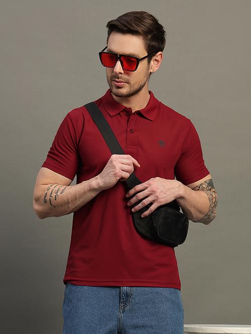 men solid short sleeve regular fit polo t-shirt - 21931050 - Very Small Image - 1