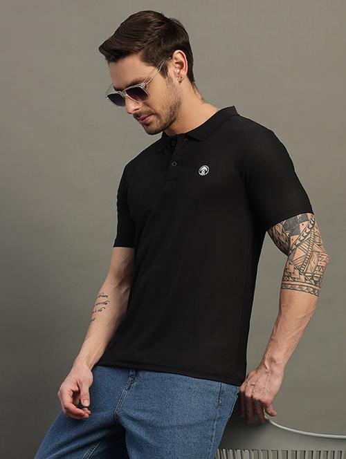 men solid short sleeve regular fit polo t-shirt - 21931051 - Very Small Image - 1
