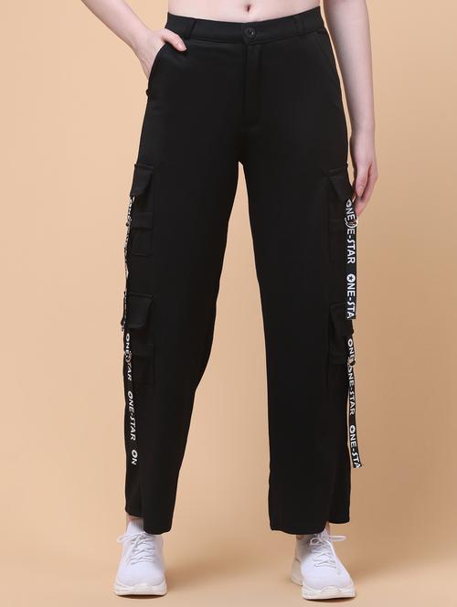 women printed mid rise relaxed fit crgo - 21931498 - Very Small Image - 1