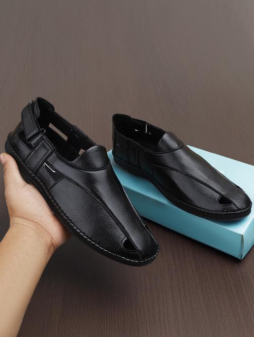 men black close back sandal - 21931615 - Very Small Image - 1