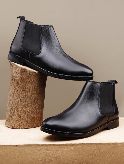 men solid slip on boot - 21931628 - Very Small Image - 1