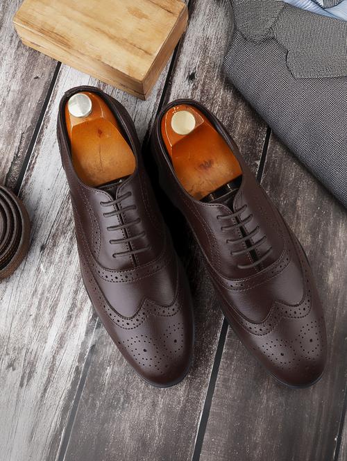 men brown lace-up brouge - 21931660 - Very Small Image - 1
