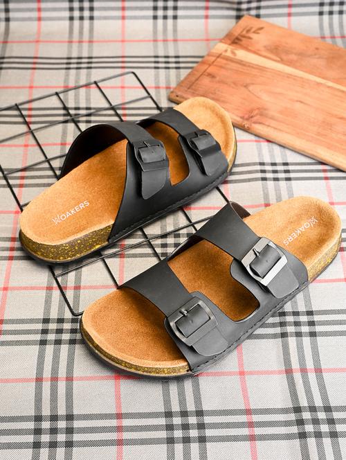 men black slip on sandal - 21931684 - Very Small Image - 1