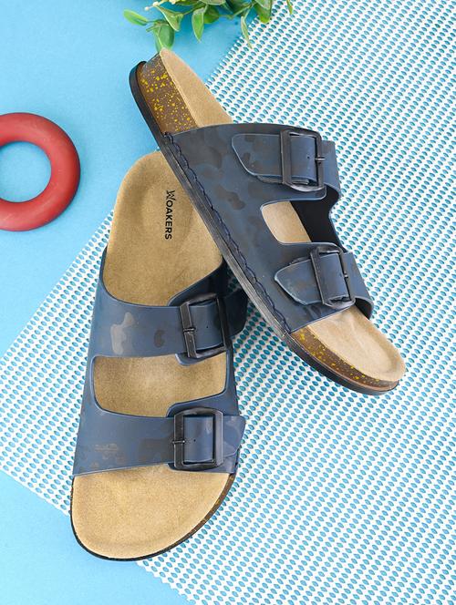 men blue slip on sandal - 21931690 - Very Small Image - 1