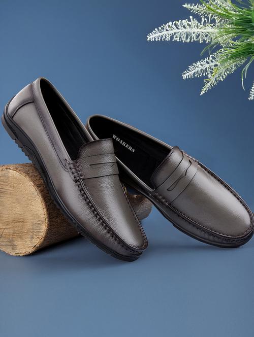 men grey slip on loafer - 21931695 - Very Small Image - 1