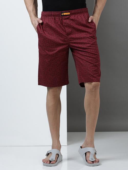 men printed mid rise regular fit shorts - 21932055 - Very Small Image - 1