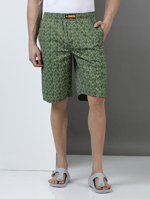 men printed mid rise regular fit shorts - 21932057 - Very Small Image - 1