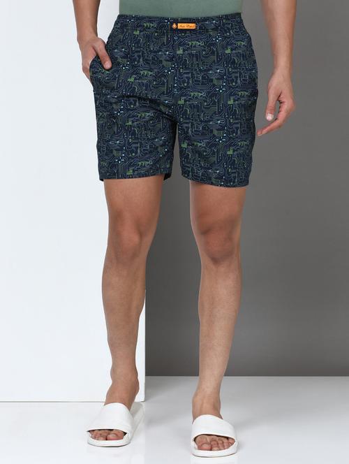 men printed mid rise loungewear boxer - 21932060 - Very Small Image - 1