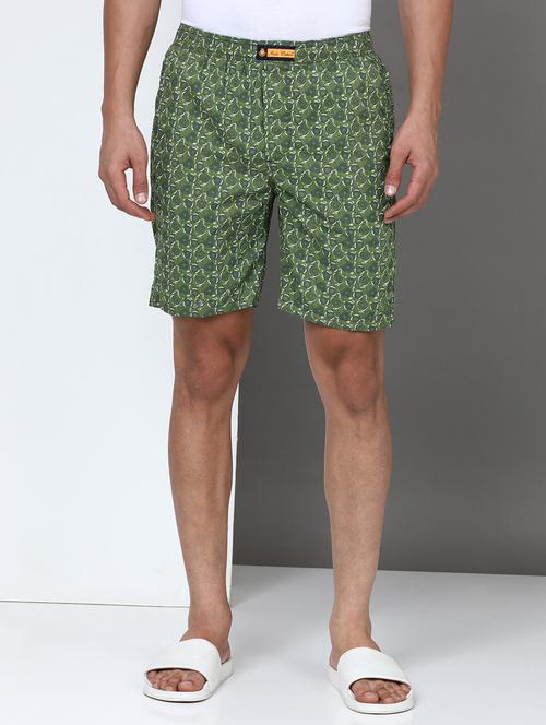 green cotton lycra  shorts - 21932063 - Very Small Image - 1